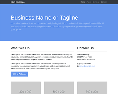 Business Frontpage jekyll theme