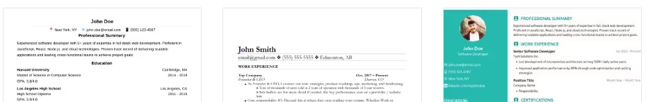 Resume generator